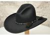 Hot Sale Men's Wool Jazz Edging Top Hat Fashion Cowboy Wind Felt Hat Gentleman's Knight Hat Winter