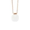 Necklace - LOVA LOLA VAN DER KEEN - LINEA MODA - White Crystal - 925 Sterling Silver - Rose Gold