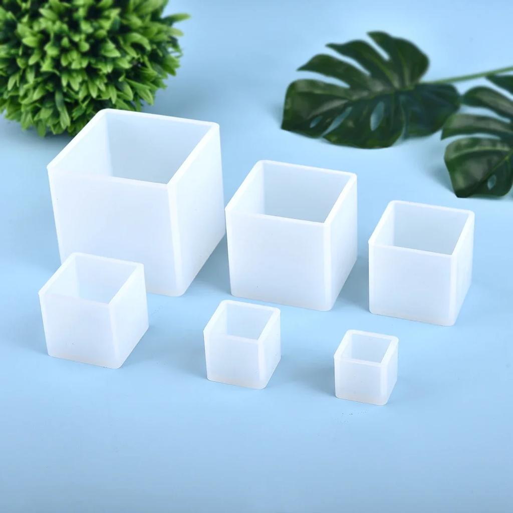 Силиконовая форма для литья из смолы 3D куб для DIY, кристальной эпоксидной УФ-смолы, изготовления ювелирных изделий, поделок, кристального украшения, силиконовая форма