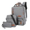 3pcs Backpack Set Women Men Laptop Backpack Shoulder Bag Small Pocket for Travel School Business