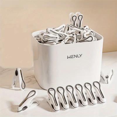 24/36 шт. ветрозащитные прищепки для сушки на воздухе одежды, носков, нижнего белья, фиксированные булавки для домашнего хозяйства, небольшие зажимы для запечатывания пакетов с закусками