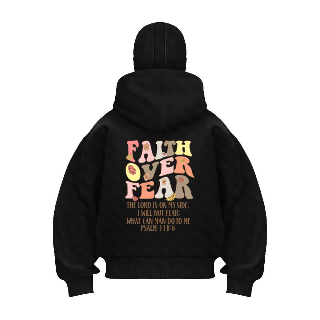 Outdoor Sports Retro Men's Autumn and Winter Alphabet Printed zipper Hooded Fleece Versatile Sports Casual Loose Hooded Sweater