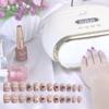 Adorable Mini Nail Wraps Detachable Decorative Nail Decals Finished Nail Stickers Gel Jelly 24 Pack