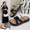 Women's Slippers Platform Sandals Outdoor Comfortable Anti Slip Beach Rhinestone Simple Fashion Indoor Slippers Chanclas Mujer