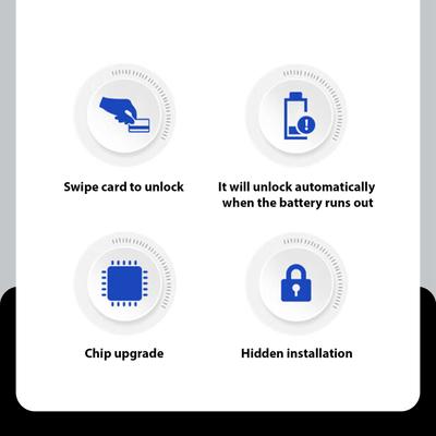 Замок для ящика Легко установить Программируемый RFID Электронный сенсорный замок для шкафа для дома Офиса