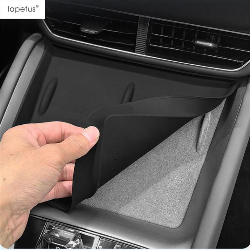 Для BYD Sealion 7 Sea lion 07 EV 2024 2025 Центральная беспроводная зарядка Защита Противоскользящая подставка Силиконовый гель Аксессуары для интерьера