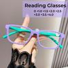 Персонализированные и модные квадратные очки для чтения, блокирующие синий свет, защита глаз, оптические очки по рецепту от 0 до +4,0