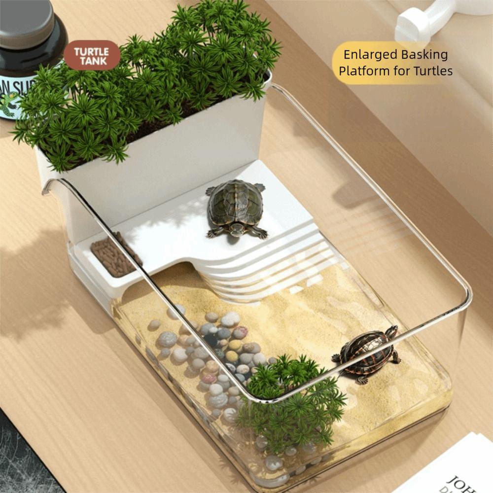 Ecological Landscaping Landscape Turtle Tank  for Pet Turtles Hermit Crabs Tortoise Adoption