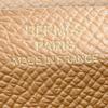 HERMES D stamped Beance fleet Long Wallet purse Bifold long wallet Epsom Brown Used