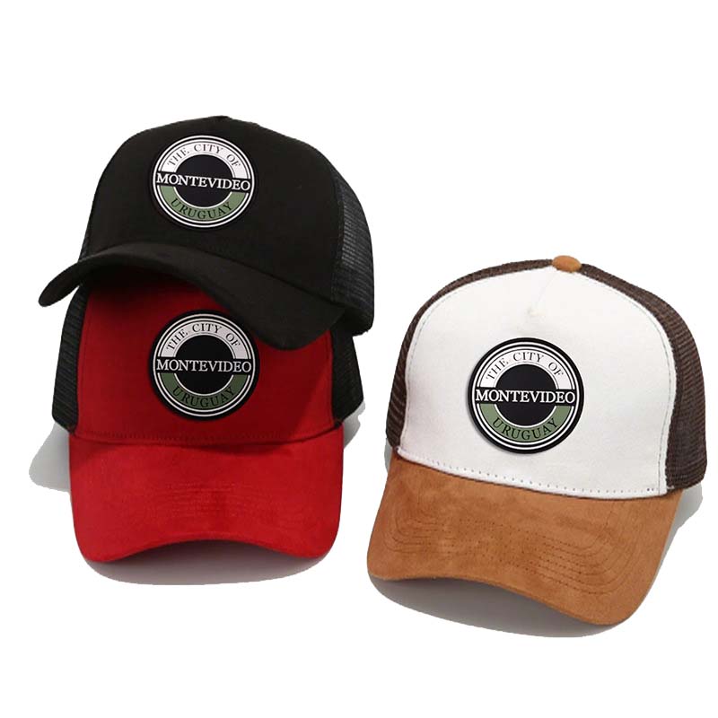 Весна Лето Замшевая 5-панельная сетчатая бейсболка для большой головы Унисекс Кепка тракера Мужские и женские спортивные снепбэк кепки Повседневные Головные уборы