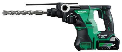Аккумуляторный перфоратор HiKOKI 36 В с двумя запасными батареями и оригинальной дрелью, многовольтный, перезаряжаемый, литий-ионный аккумулятор, зарядное устройство, батарея.