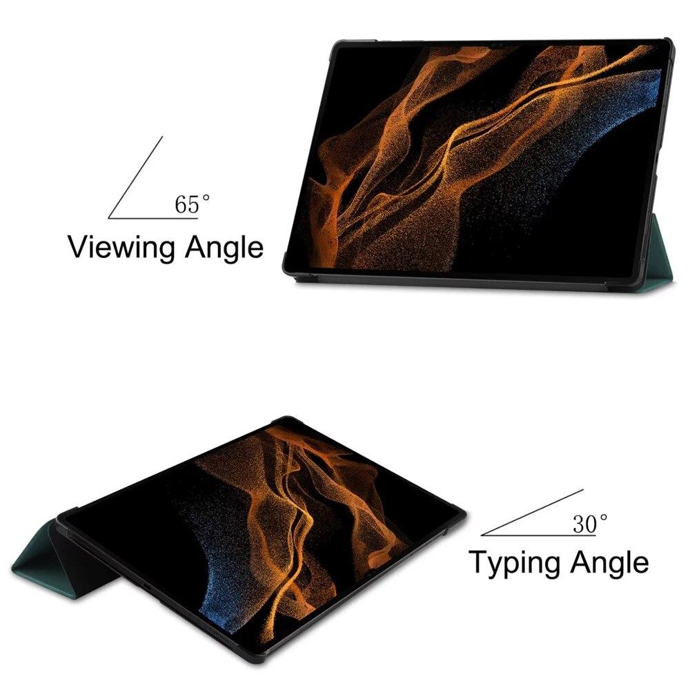 Case for Samsung Galaxy Tab S8 Ultra 14.6 SM-X900 S8 Plus 12.4 SM-X800 SM-X700 S8 11 Inch Tablet Magnetic Folding Stand Cover