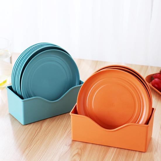 4 шт. легкие небьющиеся тарелки, многоразовые посудомоечная машина, микроволновая печь, безопасные обеденные тарелки, красочные повседневные квадратные круглые тарелки для кухни, кемпинга