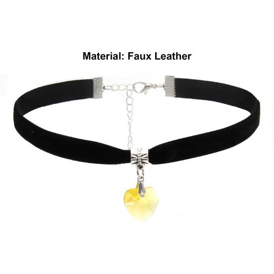 Ожерелья-чокеры, регулируемое шикарное бархатное колье из искусственной кожи в винтажном готическом стиле для женщин