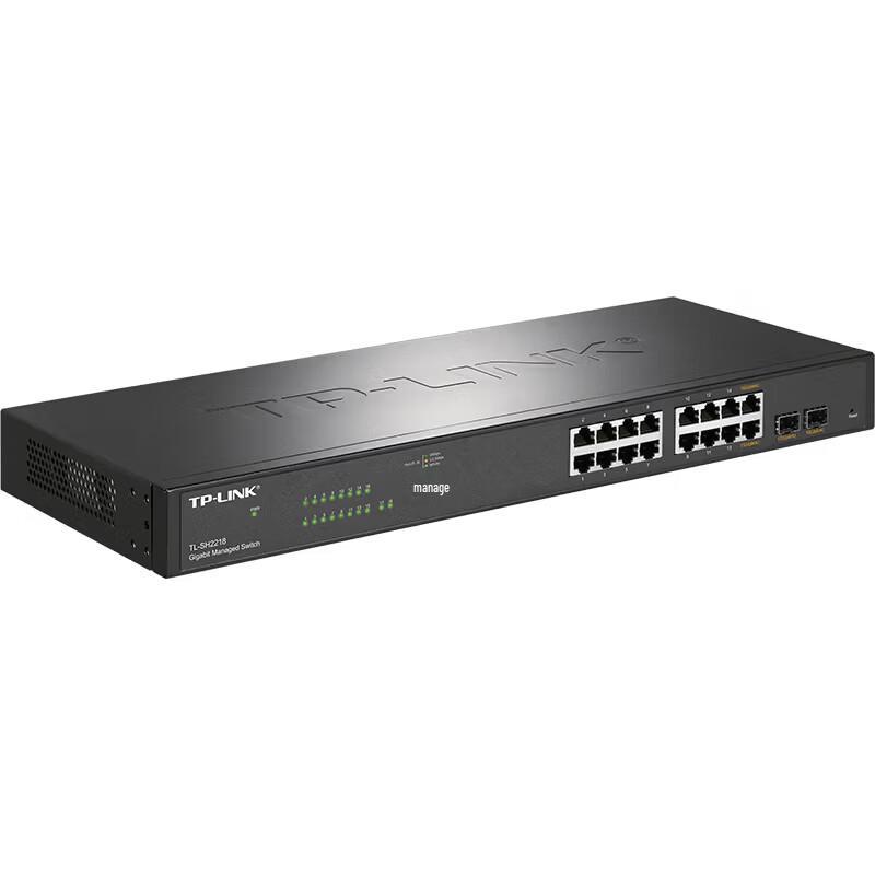 TP-Link TL-SH2218 16-Port Gigabit Cloud Managed Switch with 10G Uplink