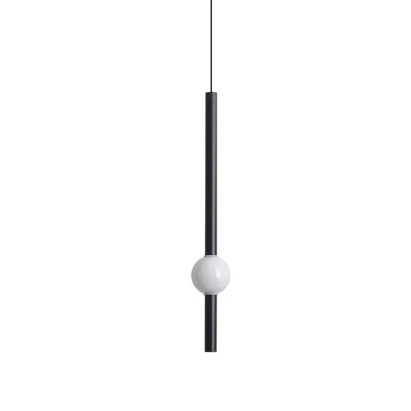 Modern Pendant Lights for Living Room Bedroom Shop Hanging Lamps Fixture Luminaire Glass Rod Long Lighting Black Gold Decoration