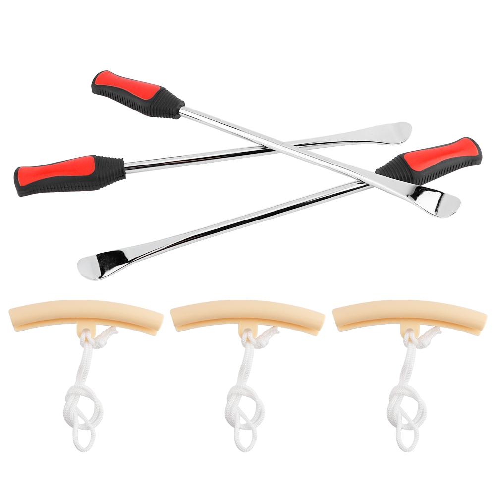 14.5inch Motorcycle Tire Wheel Changing Spoons Lever Iron Rim Protector Tool Kit