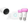 Starter Kit - Philips Hue - Secure - Included : 1 Wired Camera + 2 Contact Sensors + 2 Smart Bulbs + 1 Bridge