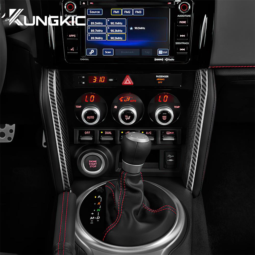 Carbon Fiber Style Interior Sticker for Subaru BRZ Toyota GT86 2012-2020 LHD RHD Center Switch Trim