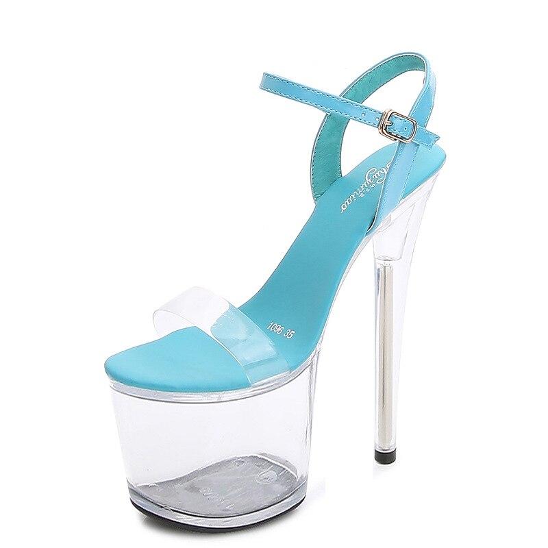 Женская обувь, женские сандалии, прозрачные туфли на высоком каблуке, сандалии с открытым носком, серия 1986 года, каблук 20 см, платформа 10 см LFD