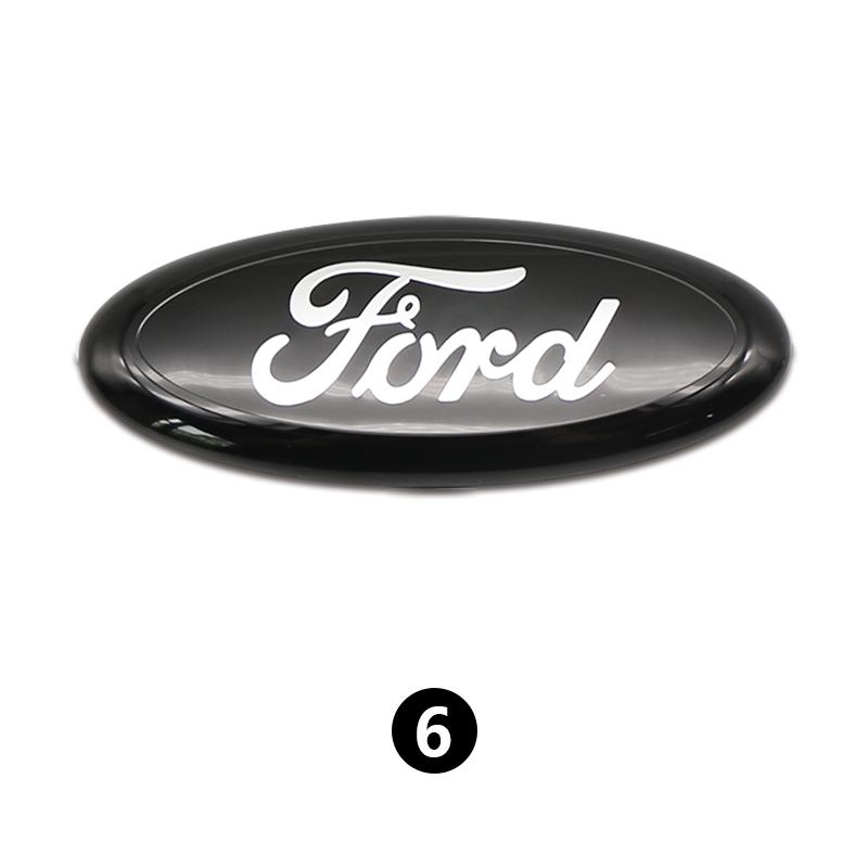 AJJ1 Ford Metal All Sizes Logo For Focus Mondeo Edge Ecosport Fiesta Fusion Rear Trunk Emblem Metal Cover Sticker Badge Classic Blue