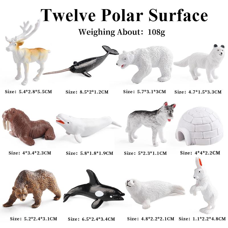 Oenux Игрушка Монтессори Дикая ферма Динозавр Океан Кот Животные Модель Фигурка Зоопарк Фигурки Милые Миниатюрные Образовательные Детский Подарок