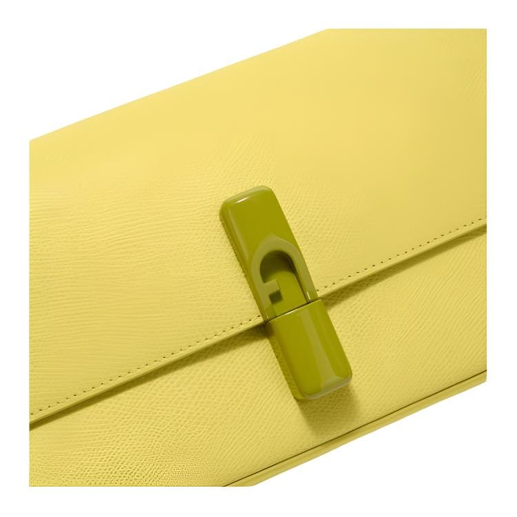 Furla Textured Leather Crossbody Bags Small Women's Mudec Yellow WB01826-ARE000-90014-490S