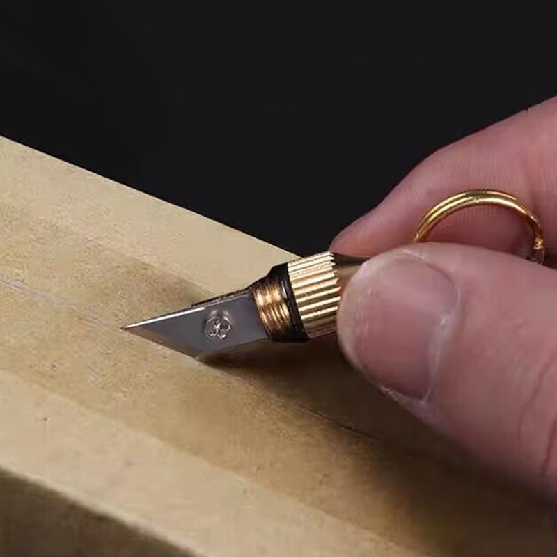 Портативный карманный нож из нержавеющей стали, 1 шт., мини-латунный капсульный нож