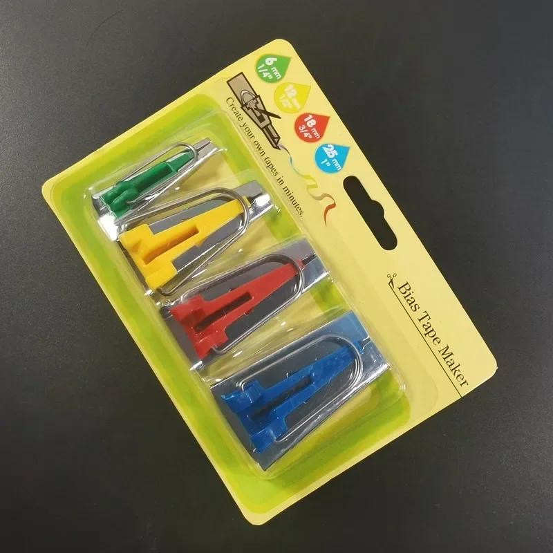 Профессиональный набор для изготовления косой бейки с размерами 6 мм/12 мм/18 мм/25 мм швейные инструменты для тканевого переплета шитья и рукоделия