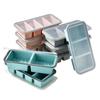 2/3 Grid Silicone Freezer Tray Large Capacity Ice Cube Tray Freeze Preservation Mold Meal Prepping