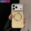 Роскошный Блестящий Алмазный Декоративный Рамка для Камеры Магнитный Чехол iPhone 17 Air 16 15 14 Plus 13 12 Pro Max 11 Ударопрочный Бампер Чехол