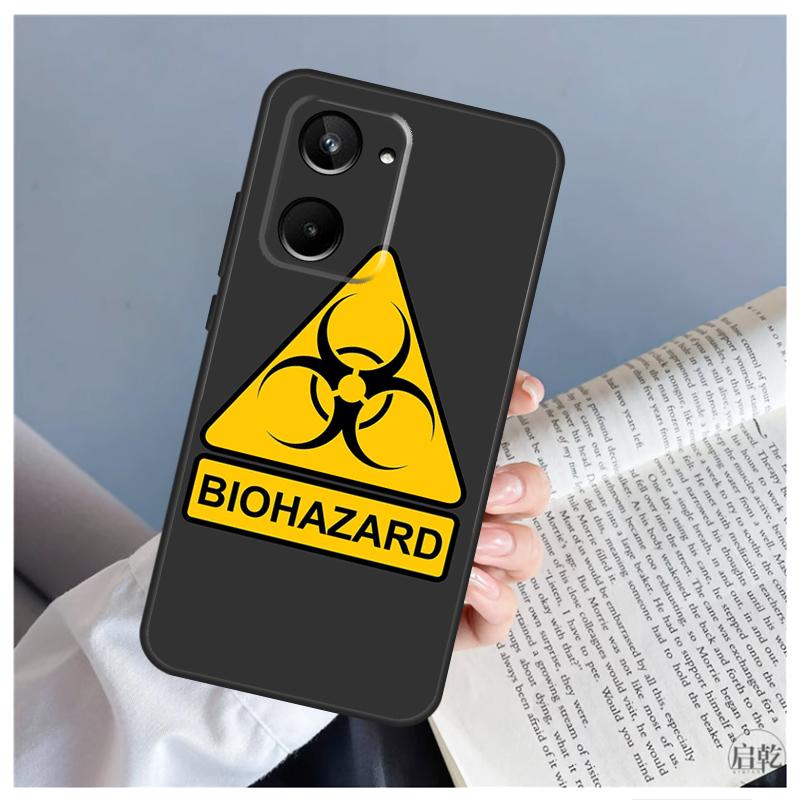 Biohazard Symbol Logo Case For Realme C51 C55 C53 C35 C33 C30 C67 C21Y C25s C15 9 10 11 12 Pro Plus GT Neo 5 Cover