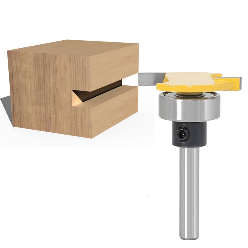 1/2 шт., 6 мм, 1/4 дюйма, ручка с хвостовиком, ремень, подшипник, Т-образный резак, долбежный нож, фреза, плотницкий нож с выемкой