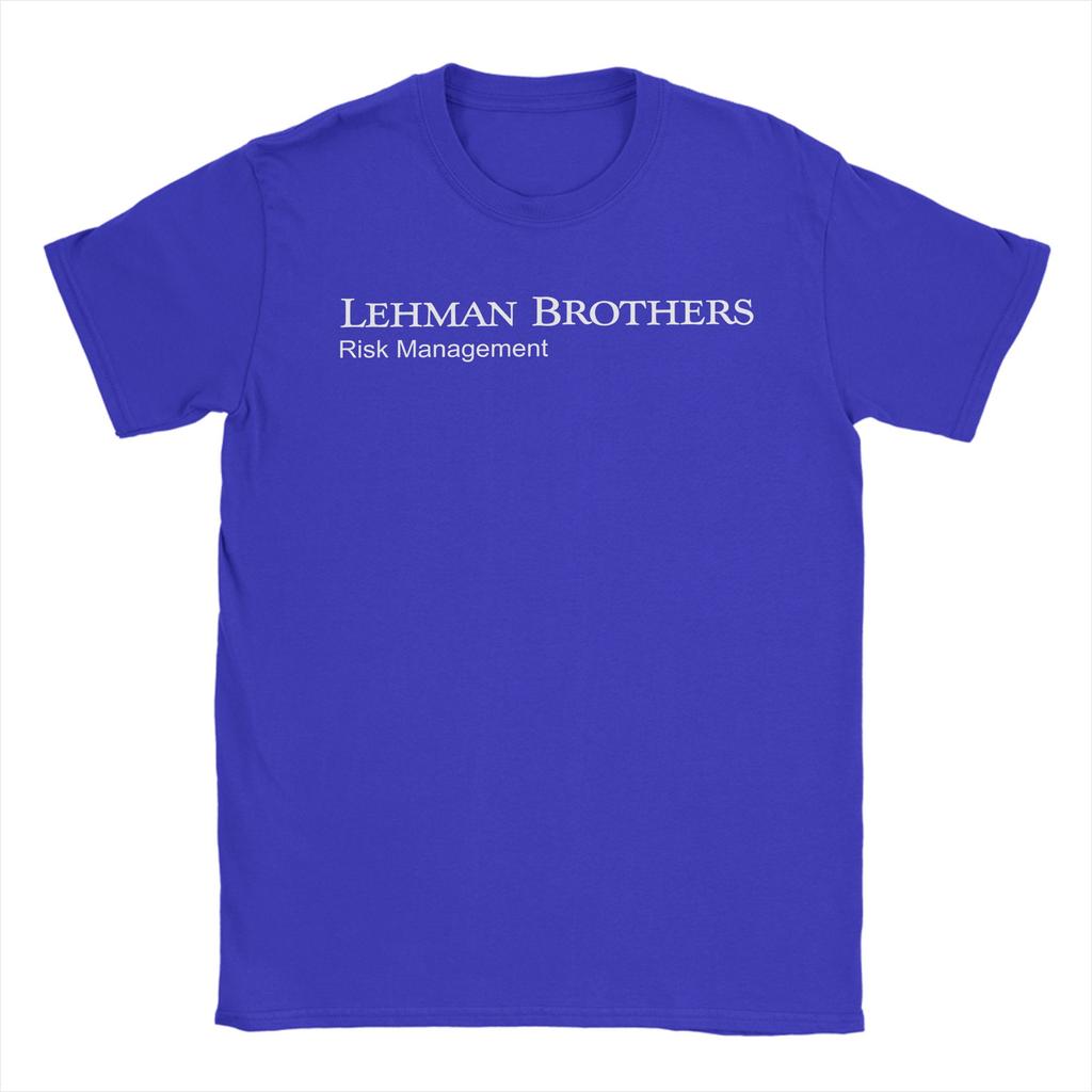 Lehman Brothers Управление рисками Летняя Футболка Мужские Хлопковые Футболки С Круглым Вырезом Большого Размера 5XL Верхние Футболки С Коротким Рукавом Винтажные Топы