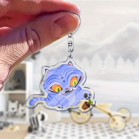 6Pcs Keychain Pendant Anime Girl Charm Car Key Chain Party Favor Backpack Accessories Holiday Gift Playful Companion