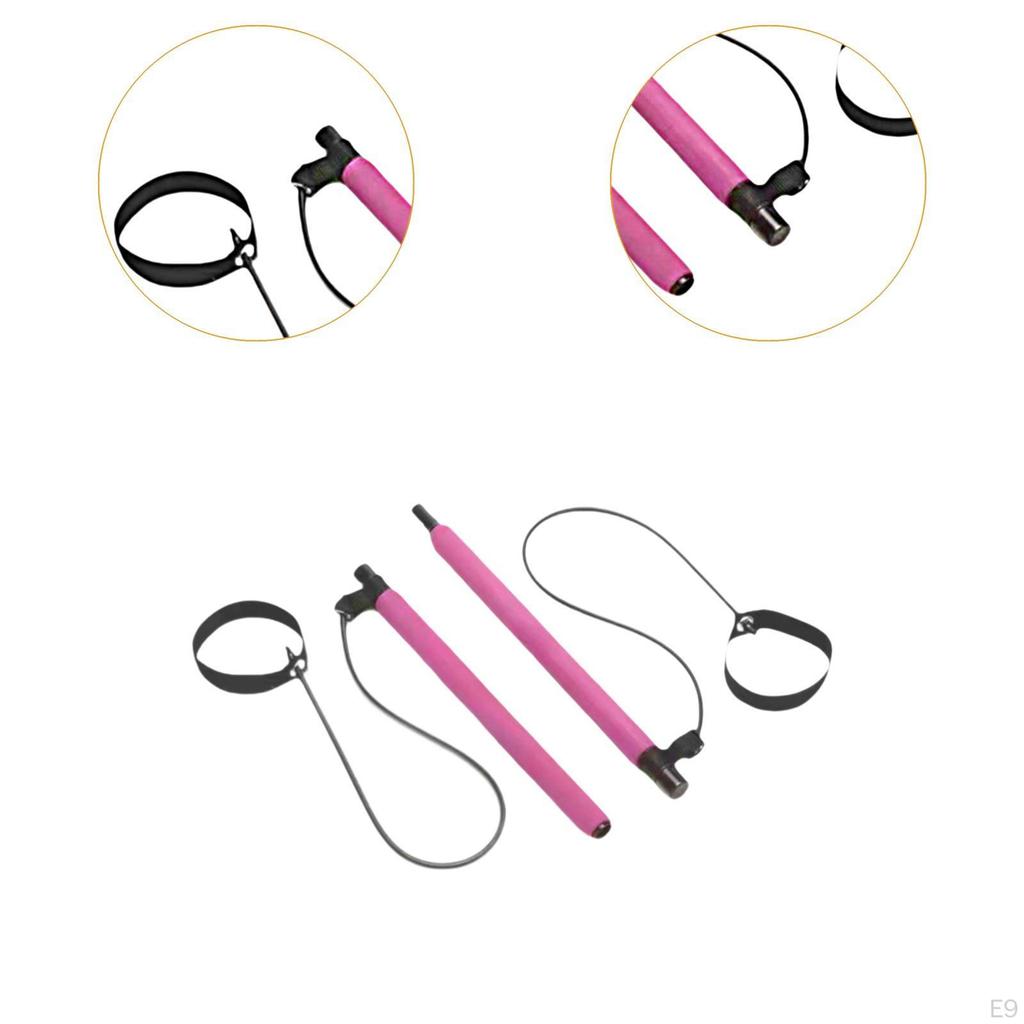 Секция пилатес-бара с эспандерами для домашнего фитнеса