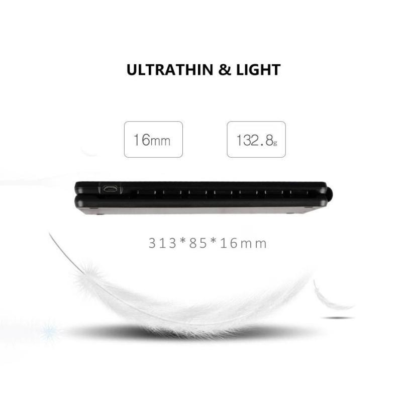 Легкая, русская/английская складная Bluetooth-клавиатура, складная беспроводная клавиатура для