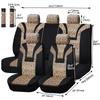 Leopard Print Short Plush Universal Car Seat Cover Winter Seat Covers Fit For Most Car SUV Truck Vans Car Accessories Interior