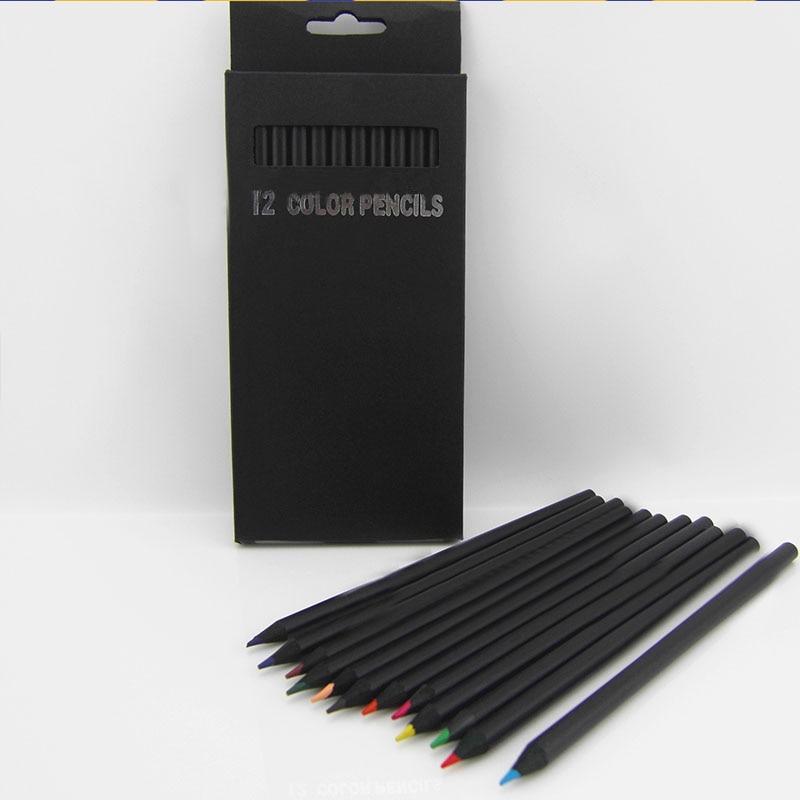 Набор деревянных 12 цветных карандашей для школьников, чехол для художника, материал для рисования, цветные карандаши Prismacolor, наборы ручек для рисования вручную