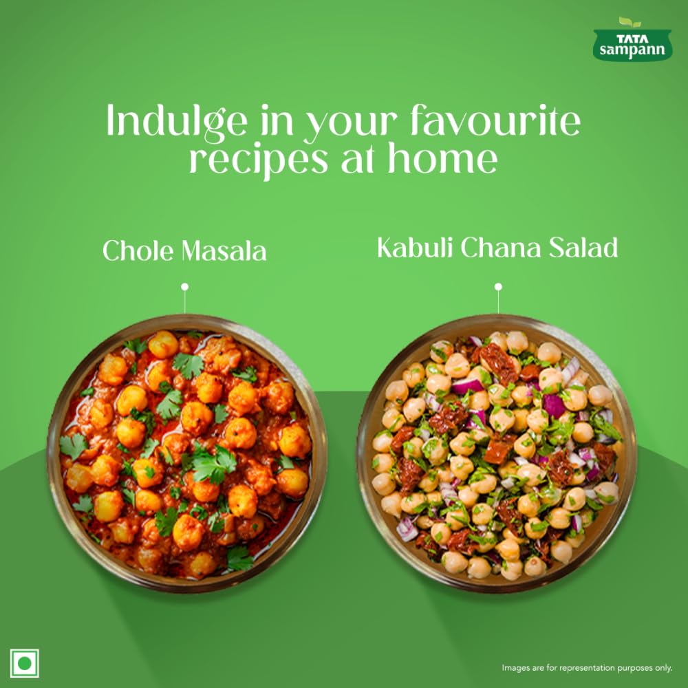 Tata Sampann Easy Cook Kabuli Chana No Soak Required Ready In 10 Minutes For Curries Hummus 200g