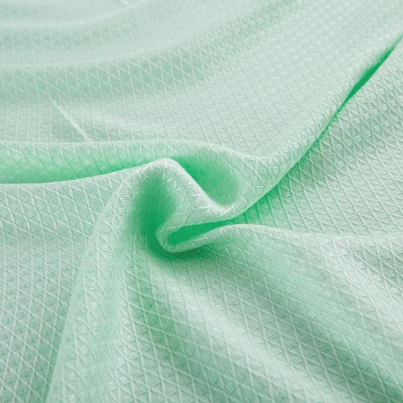 100% Bamboo Fiber Summer Blanket Pure Natural Plant Cooling Quilt Thin Air Condition Comforter Diamond Grid Lightweight Duvet