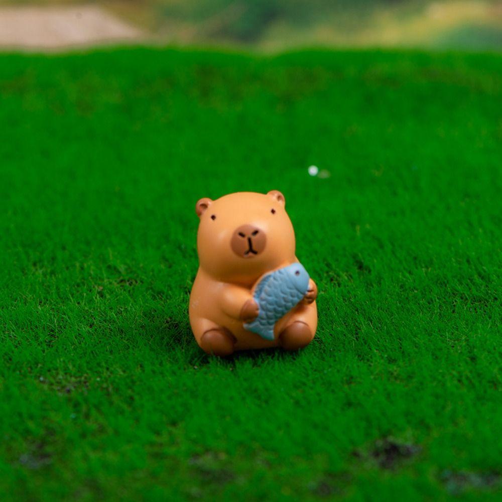 Миниатюрные фигурки капибары из смолы, сделай сам, мини-фигурка животных, вечеринка, фестиваль