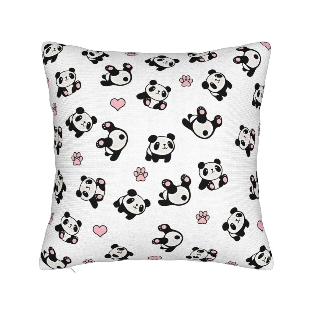 Panda Animal Pillowcase Polyester Cushion Cover Decor Throw Pillow Case Cover Seat 40*40Cm