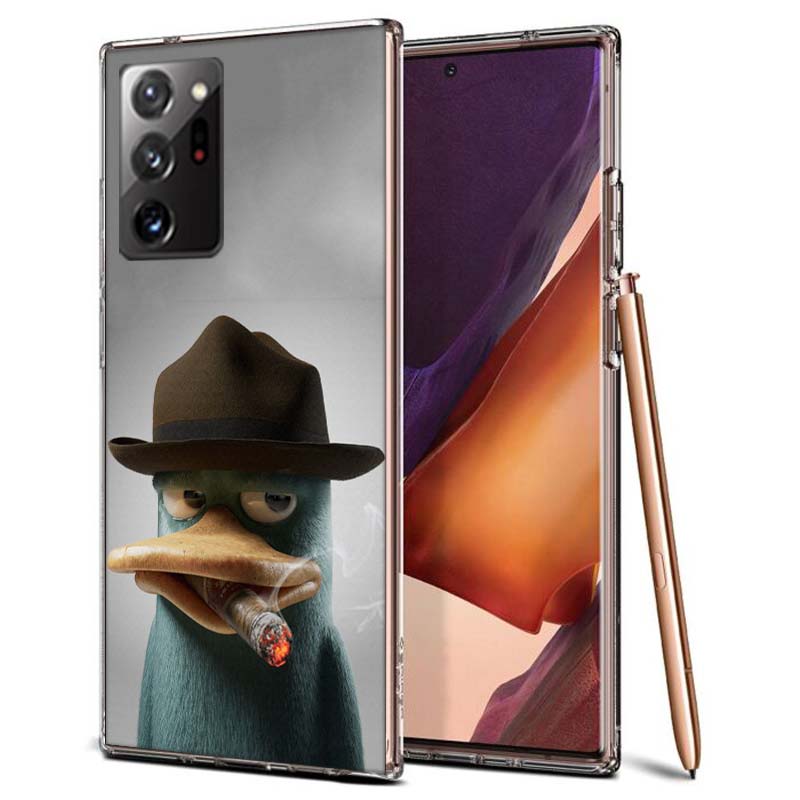 Мультяшный утконос Перри Чехол для телефона Samsung A55 A35 A25 A15 A07 A05S A16 A17 A26 A36 A37 A56 A57 Galaxy Note 20 10 A50S A7