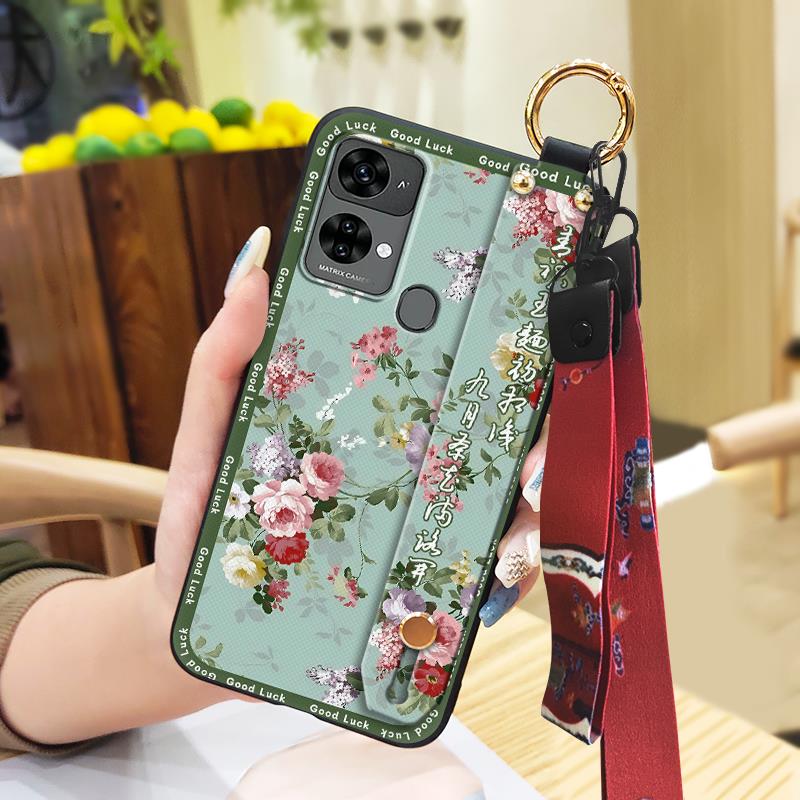 Водонепроницаемый Модный Чехол для Телефона Для Oukitel C33 Защитный Нарукавник для Пожилой Дамы в Китайском Стиле Прочный Ремешок-Кольцо на Запястье