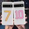 Чехол для телефона Google Pixel 10 Pro 10A Pixel 9 Pro XL Pixel 8 Pro 9A 8A 7A 7 6A 6 Pro Мягкая крышка Модный Черный Номер футбол