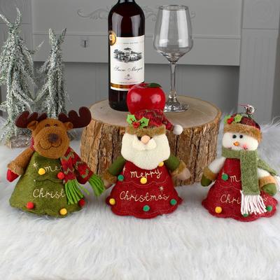 Канун Рождества Мультяшная кукла Конфетный мешок на молнии Мешок для яблок Мешок для подарков Пиршественные украшения