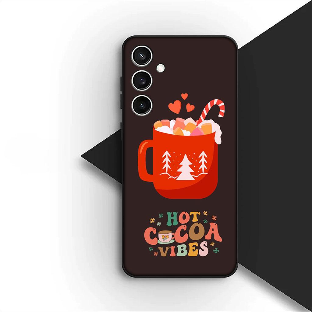 Phone Cover for Motorola Moto G55 G45 G75 G85 G13 Edge 50 30 Fusion 40 NEO Ultra Pro Case Deer Merry Christmas Tree Coffee