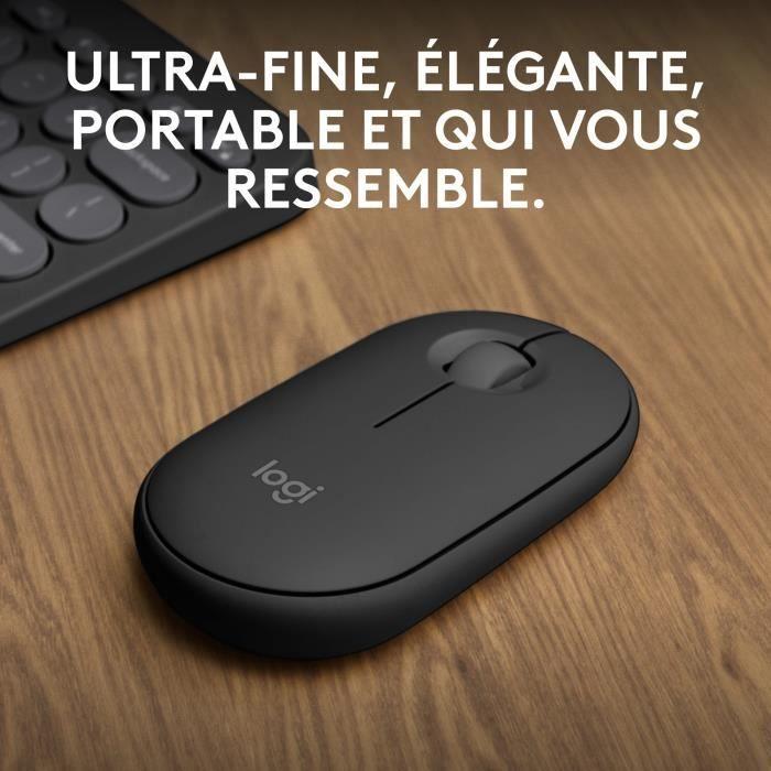 Мышь - Беспроводная - Logitech - Pebble Mouse 2 M350s - Графит