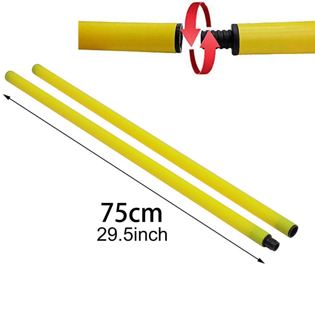 Soccer Agility Pole Adjustable Soccer Training Hurdles Speed Trainning Equipment Supplies for Playground Football Backyard